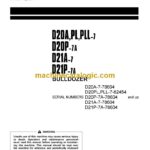 Komatsu D20A-5, D210PL-5, D20PLL-7, D20P-7A, D21A-7, D21P-7A Bulldozer Operation and Maintenance Manual (SEAM000904)