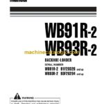 Komatsu WA91R-2 WB93R-2 Backhoe Loader Operation and Maintenance Manual (WEAM002306)