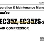Komatsu EC35Z-2, EC35ZS-2 Air Compressor Operation and Maintenance Manual (SEAM068A0202)