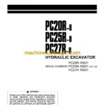 Komatsu PC20R-8, PC25R-8, P27R-8 Hydraulic Excavator Operation and Maintenance Manual (SEAM015203T)