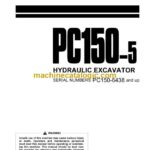 Komatsu PC150-5 Hydraulic Excavator Operation and Maintenance Manual (SEAM021K0502)