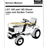 New Holland Ford LGT14D, LGT16D Diesel Lawn and Garden Tractor Service Manual (40001420)