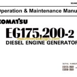 Komatsu EG175-2, EG200-2 Diesel Engine Generator Operation and Maintenance Manual (SEAM697B02)