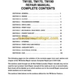 New Holland TM120, TM130, TM140, TM155, TM175, TM190 Repair Manual (87611238)