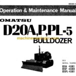 Komatsu D21A-5, D20P-5, D20PL-5 Bulldozer Operation and Maintenance Manual (SEAM101D00)