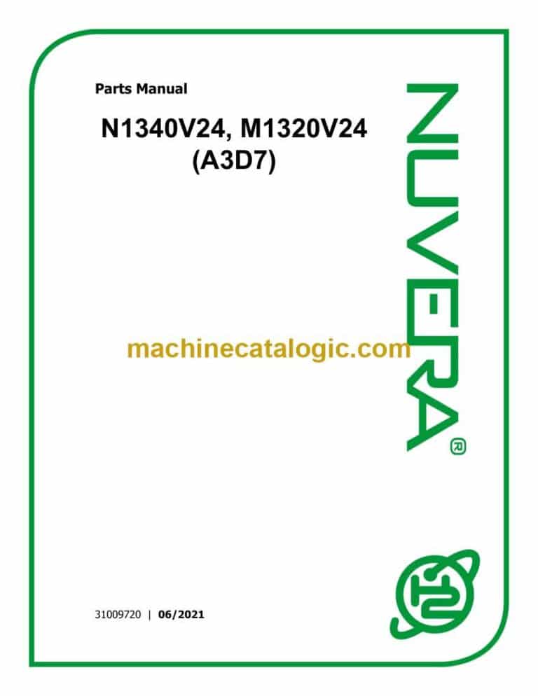 Nuvera N1340V24, M1320V24 (A3D7) Parts Manual