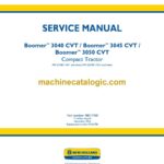 New Holland BoomerTM 3040 CVT, BoomerTM 3045 CVT, BoomerTM 3050 CVT Compact Tractor Service Manual (48017760)