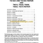New Holland TS100A, TS110A, TS115A, TS125A, TS130A, TS135A, T6010, T6020, T6030, T6050, T6070 Tractor Repair Manual (87693272)
