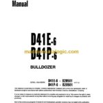 Komatsu D41E-6, D41P-6 Bulldozer Operation and Maintenance Manual (SEAM008102)