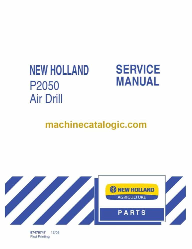 New Holland P2050 Air Drill Service Manual (87478747)