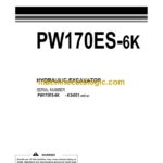 Komatsu PW170ES-6K Hydraulic Excavator Operation and Maintenance Manual (UEAM000702)