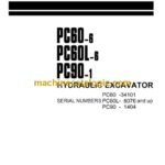 Komatsu PC60-6, PC60L-6, PC90-1 Hydraulic Excavator Operation and Maintenance Manual (SEAM02010604)