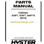 Hyster S30FT, S35FT, S40FTS (E010) Forklift Parts Manual