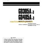 Komatsu GD305A-3, GD405A-3 Motor Grader Operation and Maintenance Manual (SEAM034000)