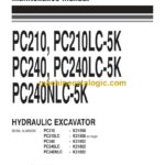 Komatsu PC210-5K, PC210LC-5K, PC240-5K, PC240LC-5K, PC240NLC-5K Hydraulic Excavator Operation and Maintenance Manual (EEAM003101)