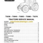 New Holland T5030, T5040, T5050, T5060, T5070 Tractor Service Manual (87679925A)