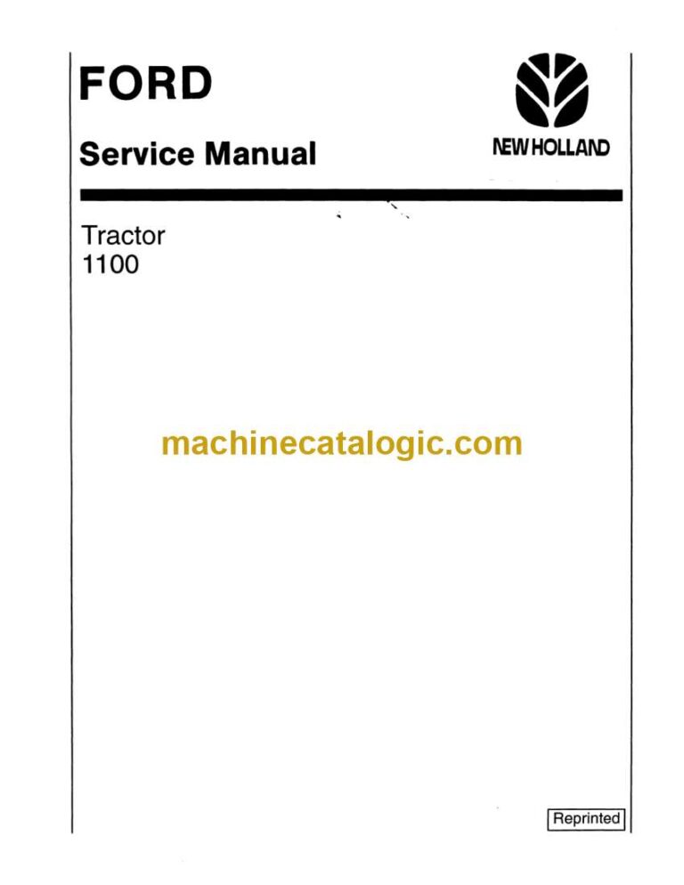 New Holland Ford 1100 Tractor Service Manual (40110010)