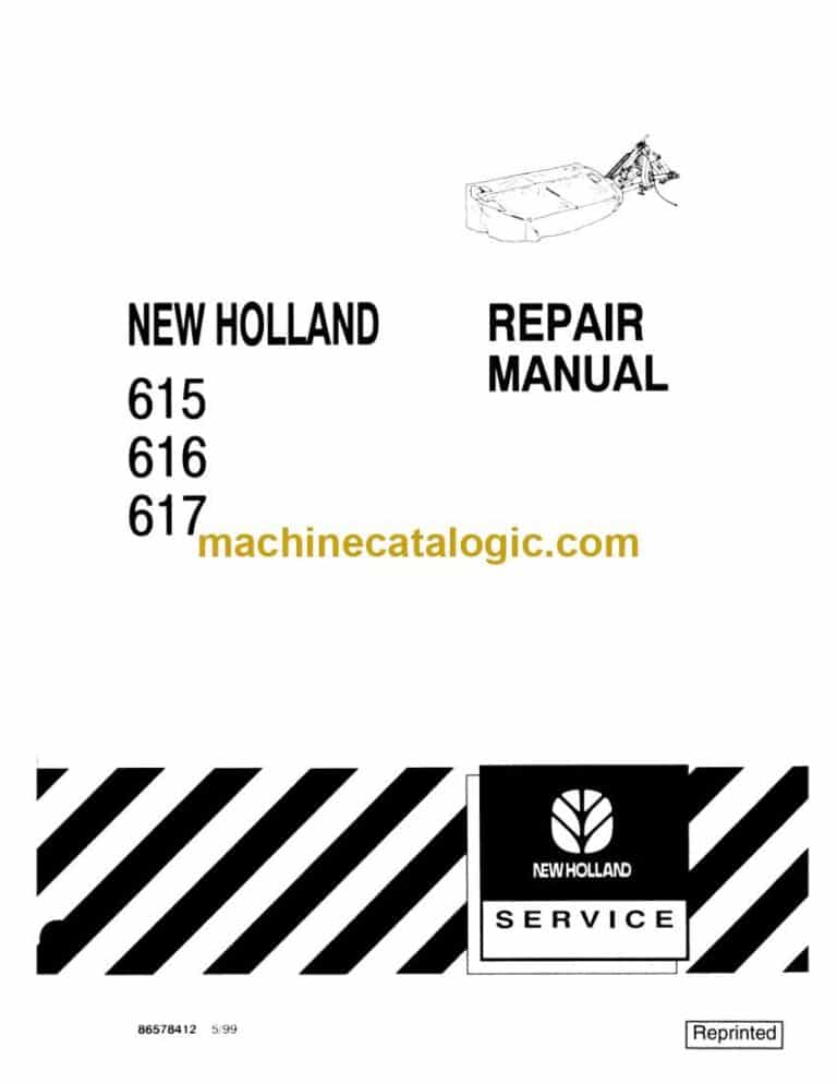 New Holland 615, 616, 617 Repair Manual (86578412)