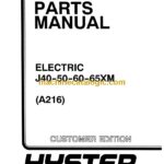 Hyster J40, J50, J60, J65XM (A216) Forklift Parts Manual