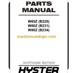 Hyster W65Z (B229) W60Z (B231) W80Z (B234) Forklift Parts Manual