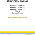New Holland Boomer™ 40D CVT, Boomer™ 45D CVT, Boomer™ 50D CVT Tier 3 Compact Tractor Service Manual (47975091)