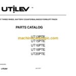 Utilev UT13PTE, UT15PTE, UT16PTE, UT18PTE, UT20PTE Forklift Parts Manual