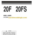 Komatsu 20F, 20FS Wheel Loader Operation and Maintenance Manual (VEAM200103)