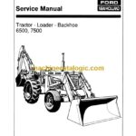 New Holland Ford 6500, 7500 Tractor, Loader, Backhoe Service Manual (40650020)