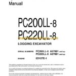 Komatsu PC200LL-8, PC220LL-8 Hydraulic Excavator Operation and Maintenance Manual (CEAM001604)