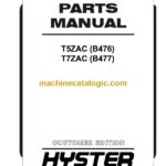 Hyster T5ZAC (B476) T7ZAC (B477) Forklift Parts Manual