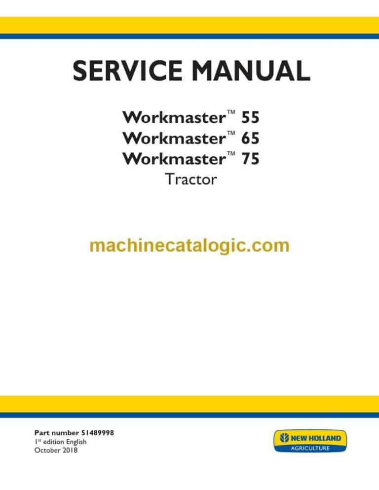 New Holland 55, 65, 75 Workmaster Tractor Service Manual (51489998)