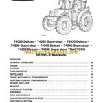 New Holland T4020 Deluxe, T4020 Supersteer, T4030 Deluxe, T4030 Supersteer, T4040 Deluxe, T4040 Supersteer, T4050 Deluxe, T4050 Supersteer Tractor Service Manual (87666787B)