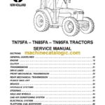 New Holland TN75FA, TN85FA, TN95FA Tractor Service Manual (6035445100)