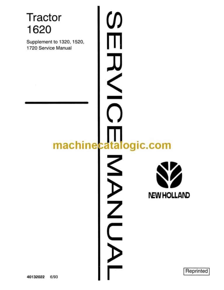 New Holland 1620 Tractor Service Manual (40132022)