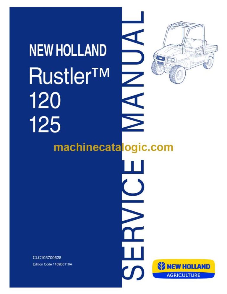 New Holland 120, 125 Rustler Service Manual (CLC103700628)