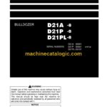 Komatsu D21A-8, D21P-8, D21PL-8 Bulldozer Operation and Maintenance Manual (PEN01113-03)