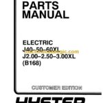 Hyster J40, J50, J60XL, J2.00, J2.50, J3.00XL (B168) Forklift Parts Manual