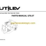 Utilev UT6.0T Electric Tow Tractor Truck Parts Manual