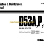 Komatsu D53A-17, D53P-17 Bulldozer Operation and Maintenance Manual (SEAM01341703)