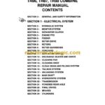 New Holland TR86, TR87, TR88 Combine Repair Manual (40008630)