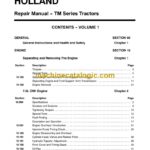New Holland TM Series Tractors Service Manual (6045511102)