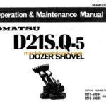 Komatsu D21S-5, D21Q-5 Dozer Shovel Operation and Maintenance Manual (SEAM103D02)