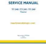 New Holland T7.240, T7.245, T7.260 Tractor Service Manual (47770440)