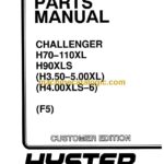 Hyster H70-110XL, H90XLS (H3.50-5.00XL) (H4.00XLS-6) (F5) Challenger Forklift Parts Manual