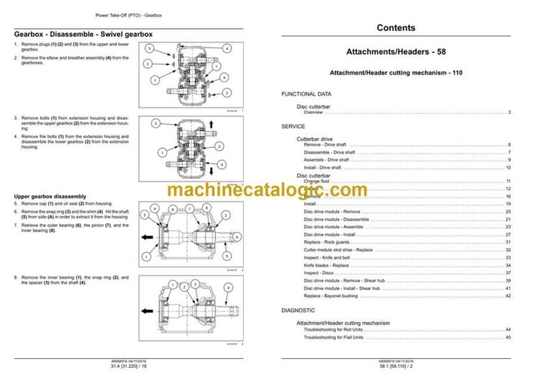 New Holland FX30, FX40, FX50, FX60 Repair Manual (87342121)