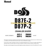 Komatsu D87E-2, D87P-2 Bulldozer Operation and Maintenance Manual (CEAD007302)