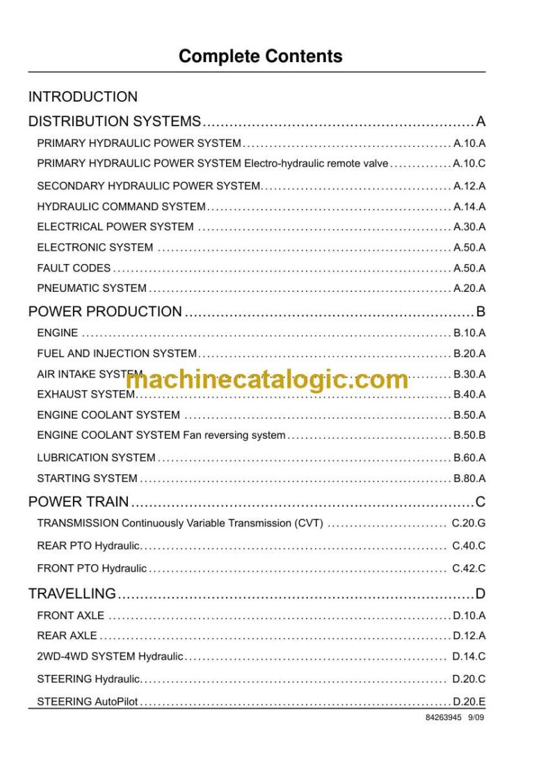 New Holland T7030, T7040, T7050, T7060, T7070 Tractor Service Manual (84172771)