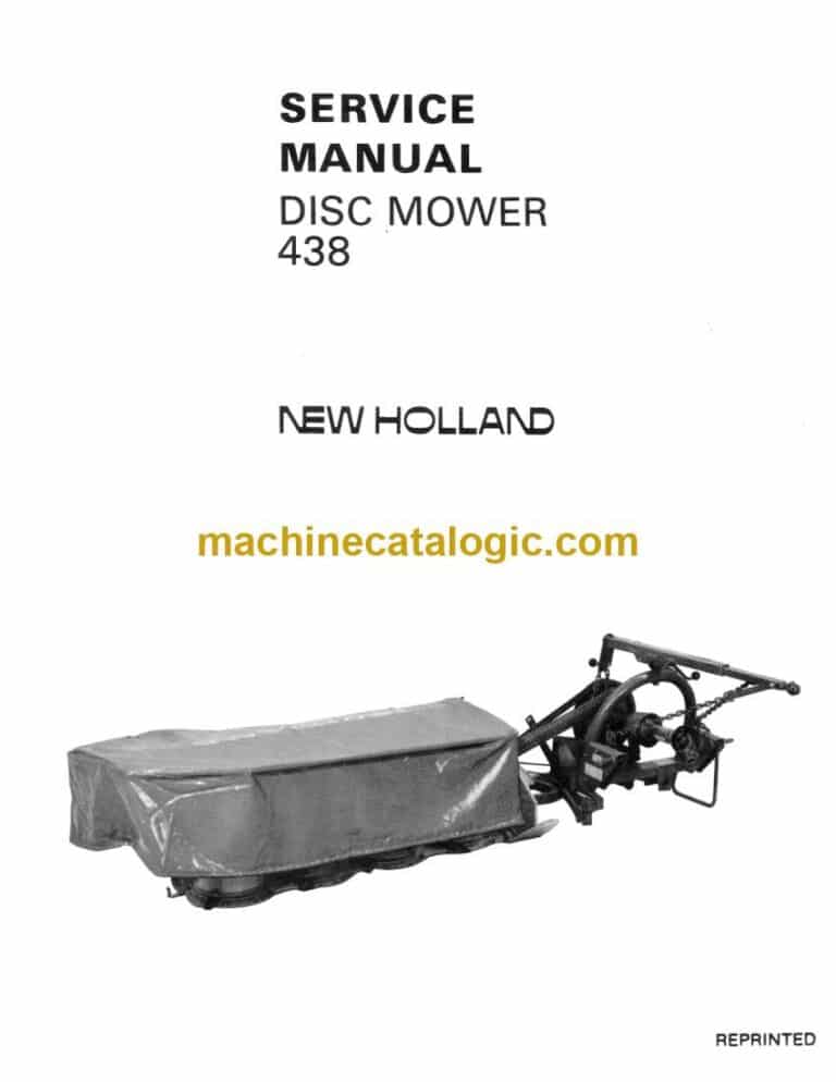 New Holland 438 Disc Mower Service Manual (40043810)