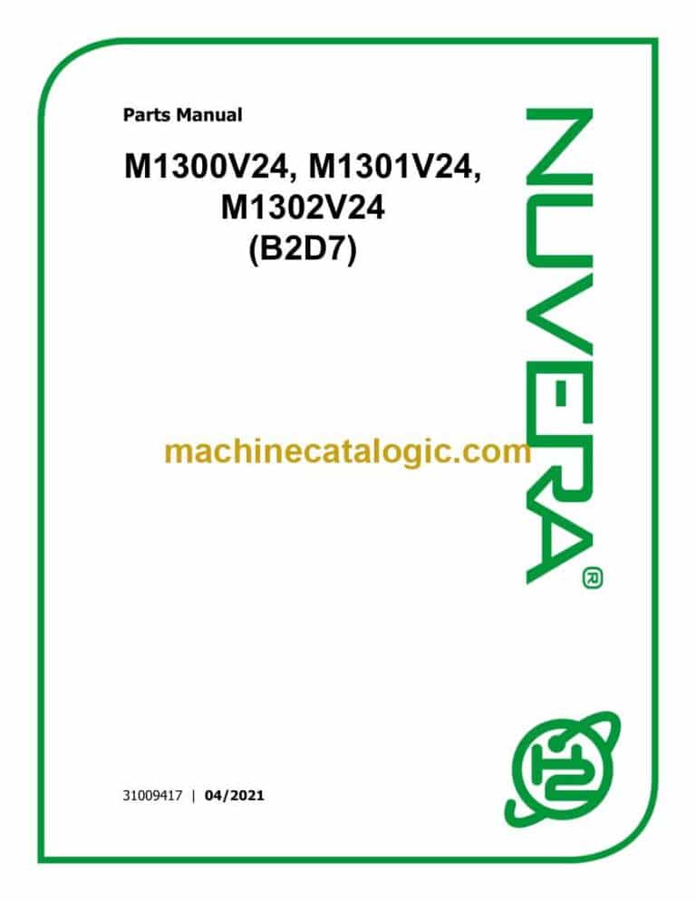 Nuvera M1300V24, M1301V24, M1302V24 (B2D7) Parts Manual