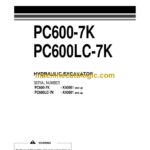Komatsu PC600-7K, PC600LC-7K Hydraulic Excavator Operation and Maintenance Manual (UEAM003002)